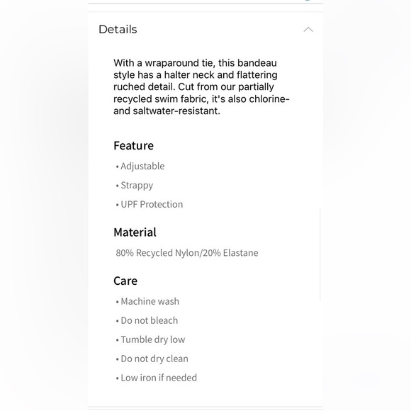 Fabletics Wrap Around Bandeau Strappy Top - Picture 7 of 10